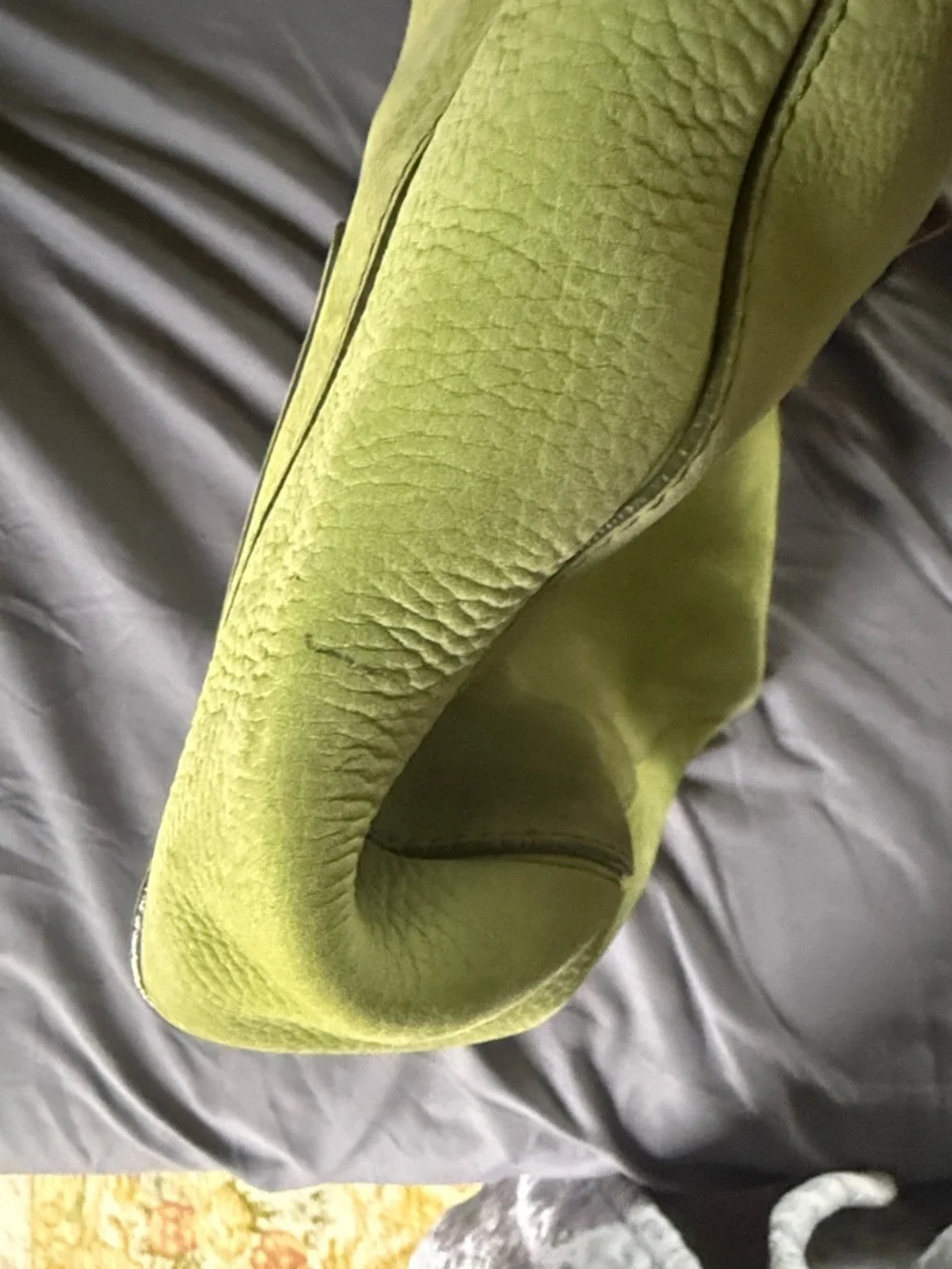 Coach Y2K Vintage Lime Green Nubuck Hobo Shoulder Bag - Picture 8 of 8